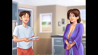 Gloryhole fun in the changing room - summertime saga episode featuring dirty gamesxxx