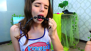 From Ass to Mouth to Eyes - Alice’s Extreme Anal Beads Play