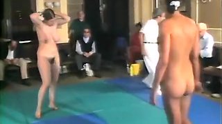 Black Vs White Nude Wrestling