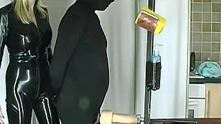 Slave Fucks My Fake Pussy