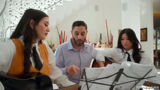Pussy Whiplash With Damon Dice, Lulu Chu, Jasmine Wilde - Brazzers