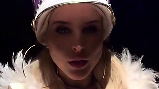 Big Boobed Blonde Masturbates With A Dildo In The Bathroom