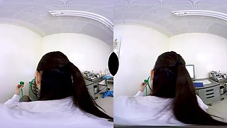 Charming Japanese babe VR thrilling adult video