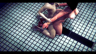 Hentai Uncensored 3D Amaia Hardsex in Toilet Japanese Asian Manga Anime Game Porn