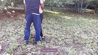 I Love Mouth Fucking My Husband's Brother in Outdoor - Indian Milf Dick Sucking - Loud Blowjob Sound