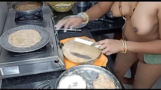 Hot Indian Desi Aunty Kavitha Raj Fucked Hard in Kitchen - Cowgirl & Big Tits Action