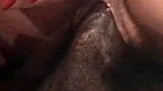 Vintage Threesome: 2 Hairy Babes, a Black Cock, and a Rubber Cock