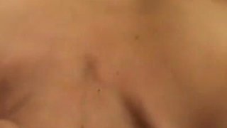 A hot slut in a threesome with double penetration and hot squirts of cum