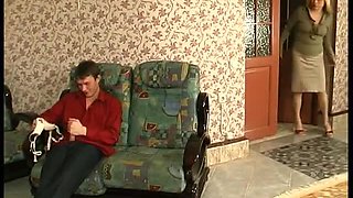Horny Russian Aunt and her guy