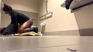 Teen PAWG Loses Bet - Sloppy Deepthroat in Store Bathroom with BBC