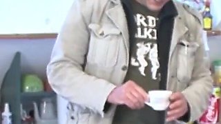 Brunette milf gets her whole hand shoved into her eager pussy