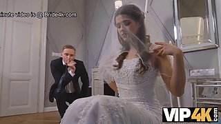 Cheating bride gets her pussy pounded while guests wait in VIP4K wedding