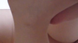 Plump Girlfriend Plays in Front of Nylonjungr in Tights [masturbation]