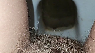 Big Load of Pee From Hairy Pussy