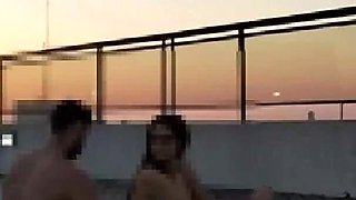 Cumming a Lot in the Pool at Sunset - Accounter Adventures