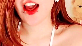 Anime Gir on Your Cock and Begs You to Cum in Her Mouth