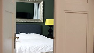 Hot blonde and sexy brunette lesbians