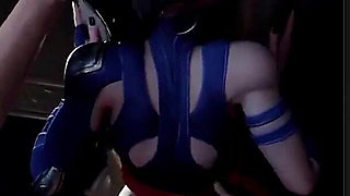 Thicc Fat Ass Psylocke Gets Her Ass Pounded From Behind Like a Dirty Fucking Whore