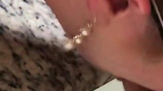Fuck Your Dinner Date Tied up on the Counter and Cum All Over Her Feet