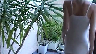 Gorgeous Big Boobed Blonde Babe Gets Hard Analized by One of Our Technician