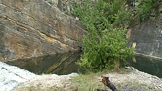 Busty Granny and Teen Pleasing a Dick Outdoors