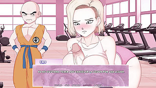 Interdimensional Desire - Fucking the Tits of Android 18 in front of her Husband