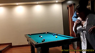 Giving My Best Friend Some Good Butt Massages After a Game of Pool Fantasiahardcoresex