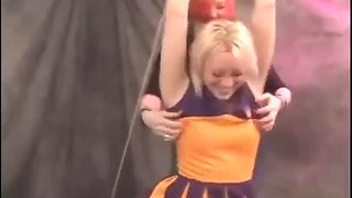 Tickling the Naughty Cheerleader Aries Domina Skye