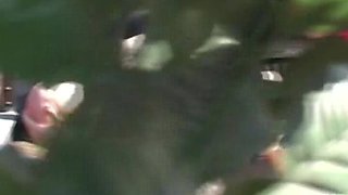 Stunning German Doll Rides a Big Dick in the Backyard