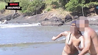 Hot Girls Take off Their Clothes on a Deserted Beach