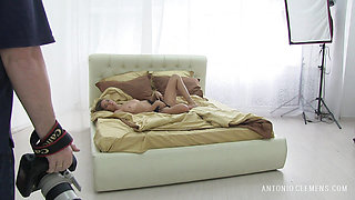 Katya Clover on photo session 'Belle Jeune Femme' by Henry Sharpe, backstage, NUDE-part 2