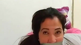 Grounding stepmom with bondage