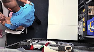 Officer Fitzwell fucks runaway teen Bambi Barton