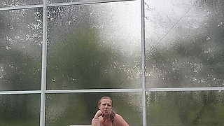 Bunny B Playing in the Hot Tub
