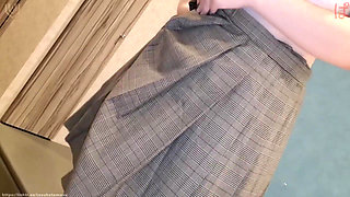 Big-breasted Gal, Secretly Having Sex with Her Boyfriend in a School Uniform