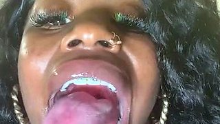 Hot Black Maid Does Some Webcam Black and Ebony