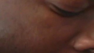 Brunette has interracial sex and she sucks and fucks black cock for her creampie