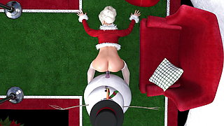 Mrs. Claus Having Fun