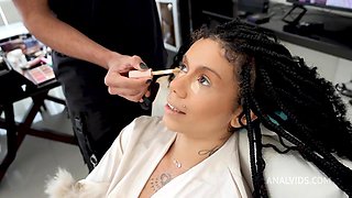 Behind the Scene from Super cute brazilians Mih Ninfetinha gets