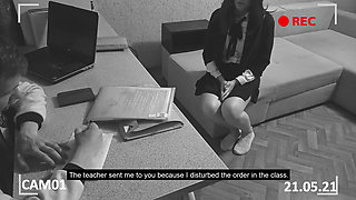 Director spanked a naughty student