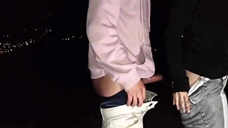 Fucking Hard On A Cliff Until We Cum At The Same Time