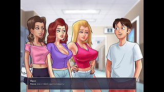 Finishing up Summertime Saga gameplay with some steamy cartoon fun