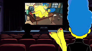 Marge Simpson Foot Fetish Compilation. Cartoon Animation