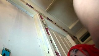 Glory hole blowjob busty amateur blonde fucking