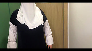 Arab Maid Seduces Hotel Client in Room with Her Tight Pussy