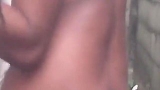 Outdooor Nude Masturbation Squeezing My Small Tits Rubbing My Hairy Pussy