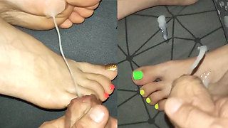 Two secret cumshots on gorgeous legs. There's a slowdown and the best shots at the and. Ponri