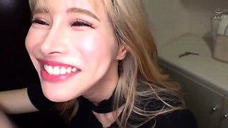 Beautiful European blonde giving blowjob pov