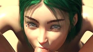 Hot Threesome with My Step Sister and Her Friend in public - 3D Hentai Game - Family Crush