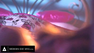 Modern-day sins - Anny Aurora has sneaky sleepover sex with her best friend's stepdaddy